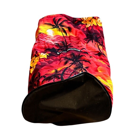 Drawstring Backpack Beach Rasta Reggae 19”x12” Gym Bag Tote Vacation Palm Tree - Picture 7 of 8